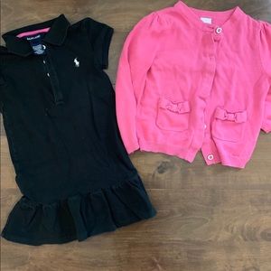 Ralph Lauren dress with cardigan (Gymboree)